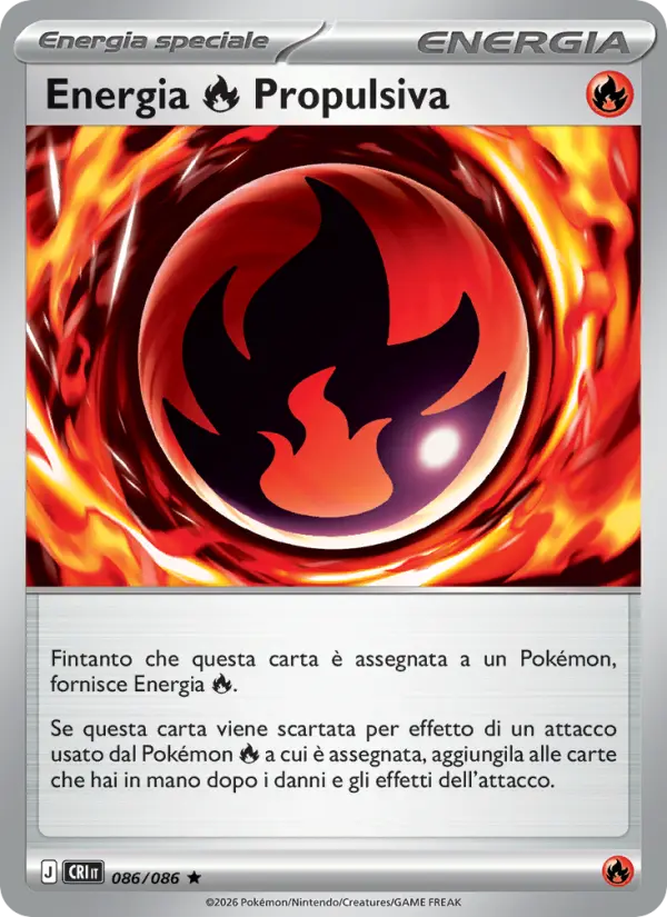 Energia Fire Propulsiva Pokemon card