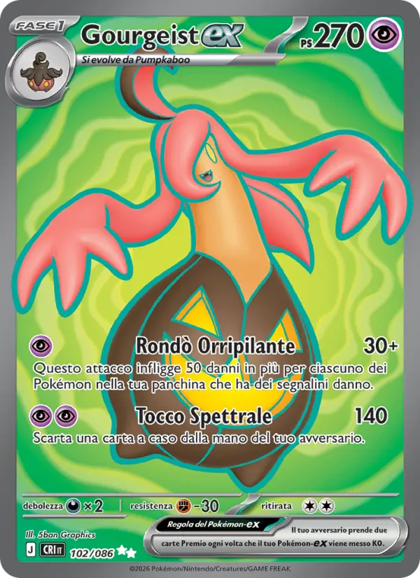 Gourgeist-ex Pokemon card