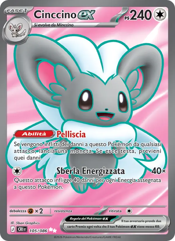 Cinccino-ex Pokemon card