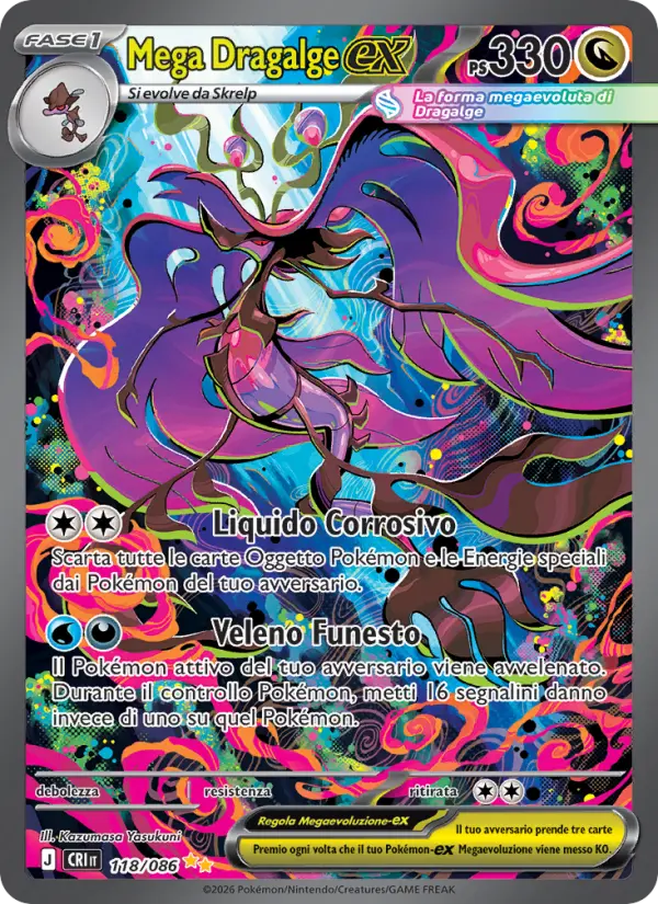 Mega Dragalge-ex Pokemon card