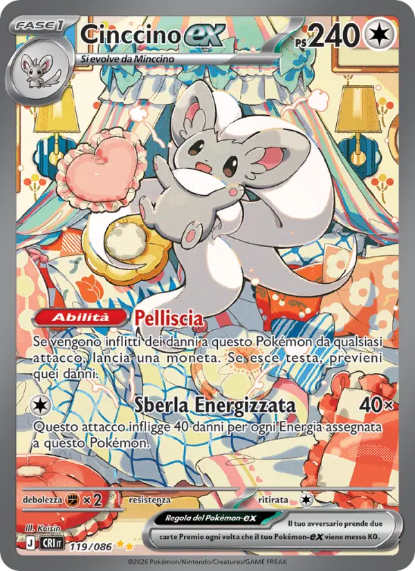 Cinccino-ex Pokemon card
