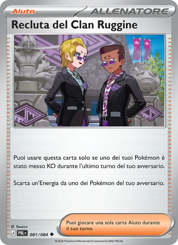 Recluta del Clan Ruggine card image