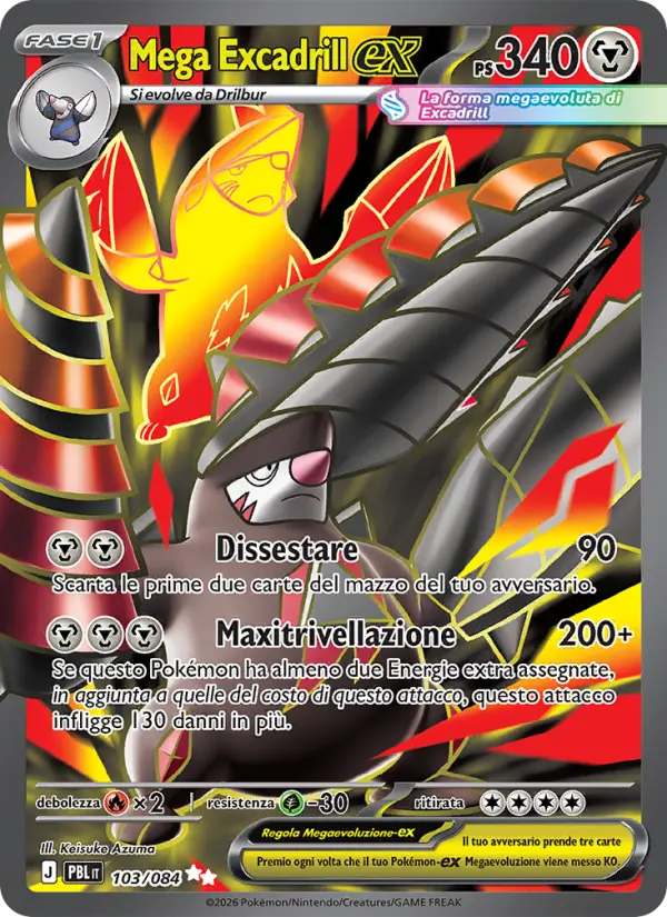 Mega Excadrill-ex card image