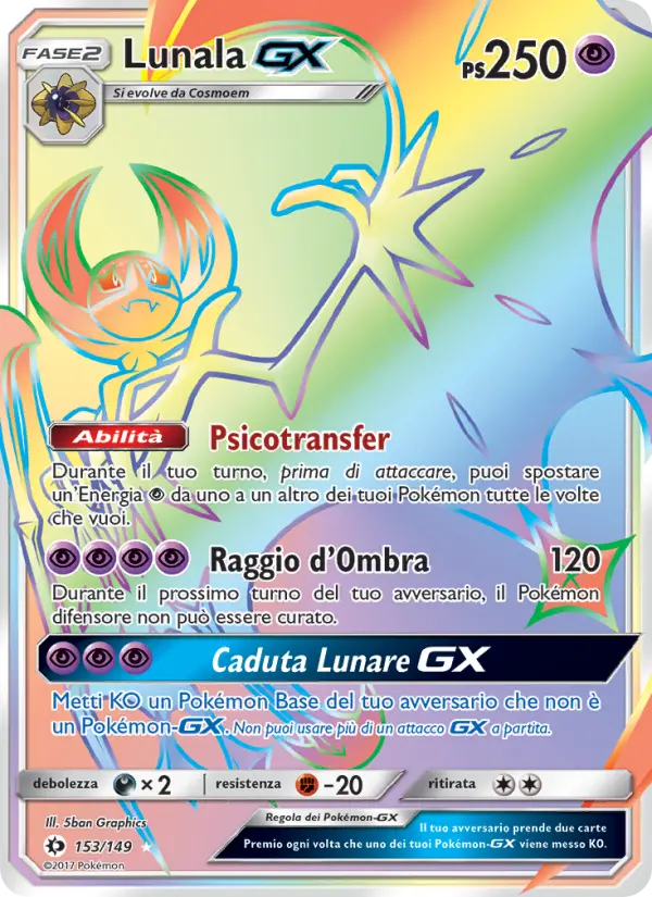 Lunala GX card image