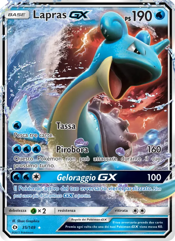 Lapras GX card image