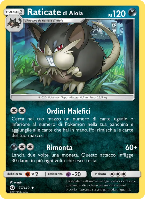 Raticate di Alola card image