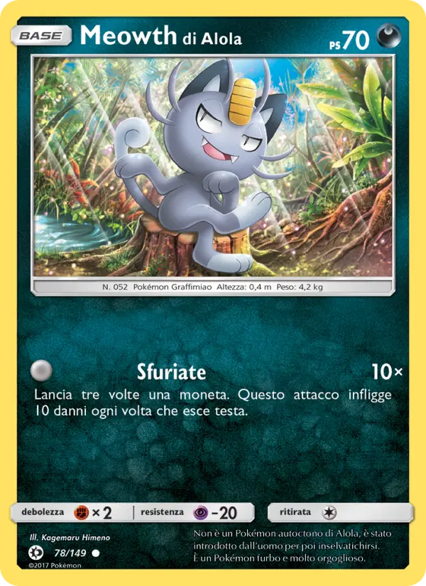 Meowth di Alola card image