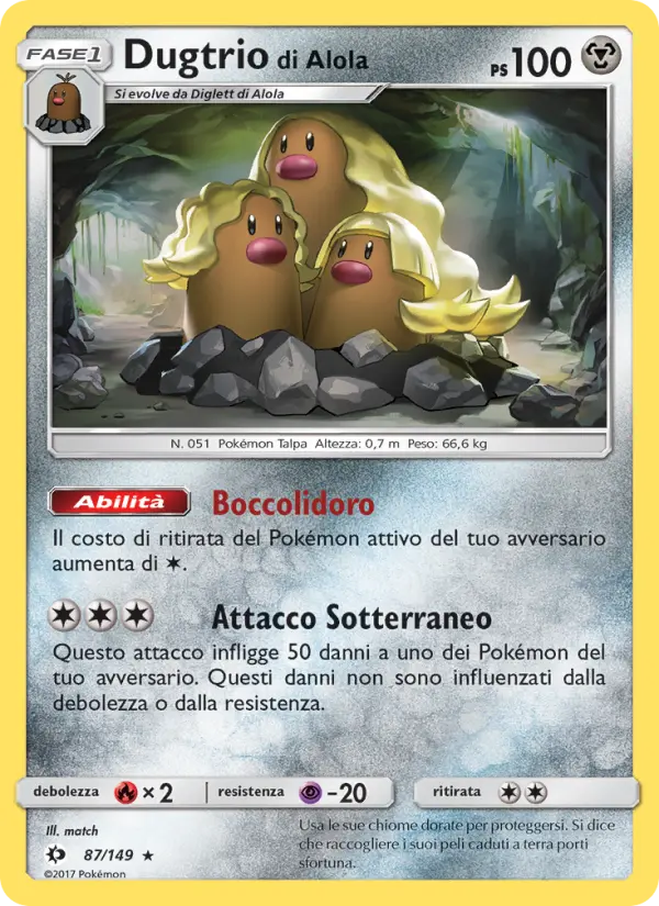 Dugtrio di Alola card image