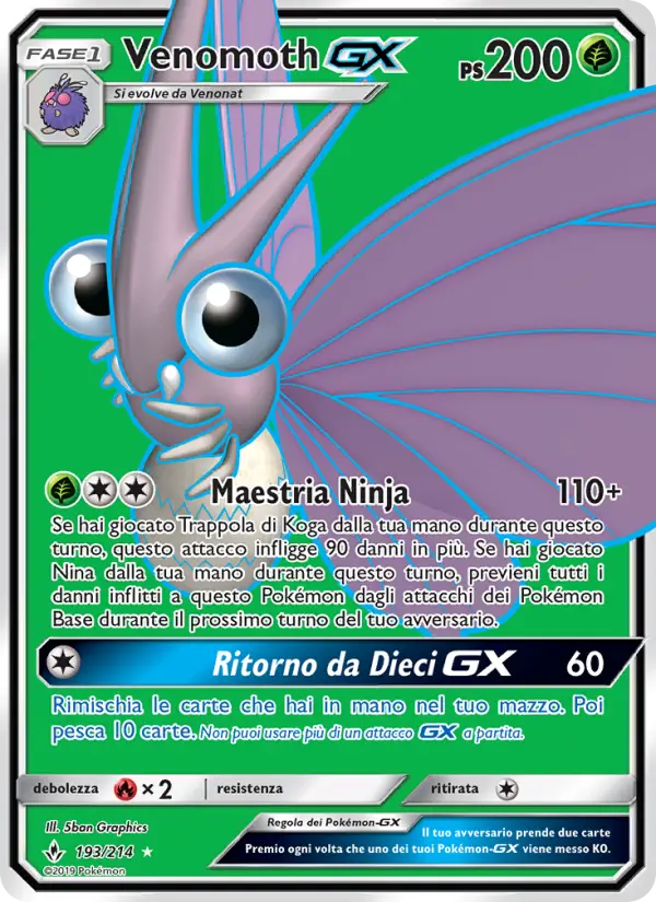Venomoth GX card image