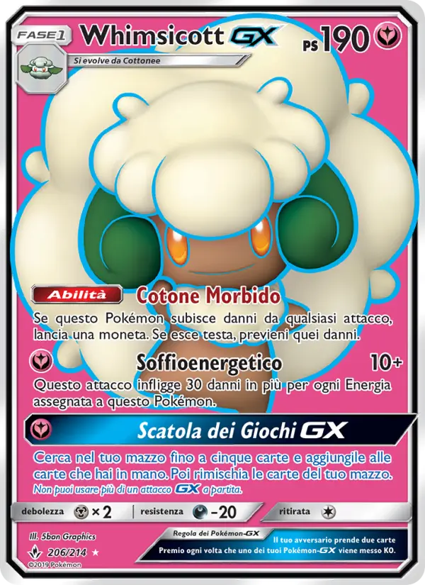 Whimsicott GX card image