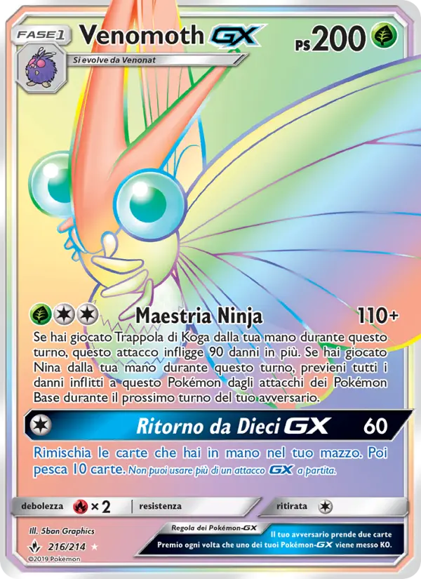 Venomoth GX card image