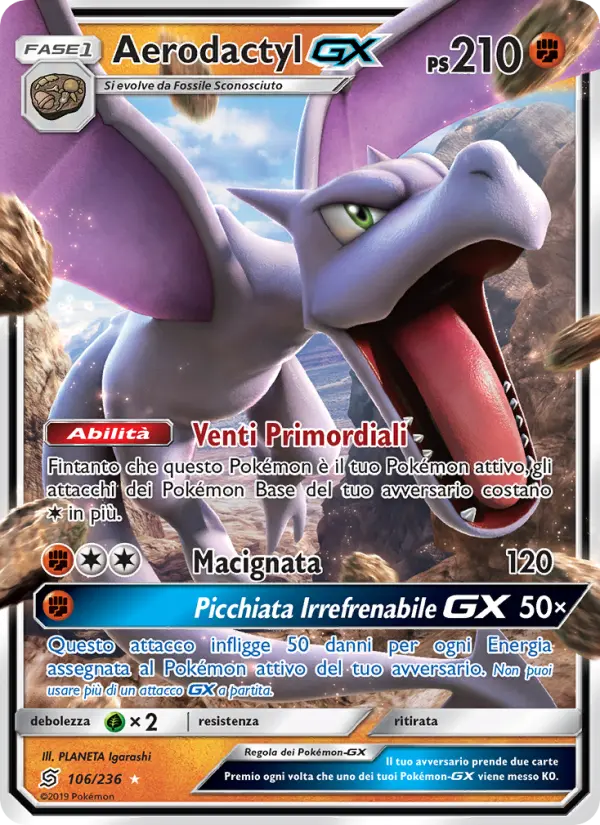 Aerodactyl GX card image