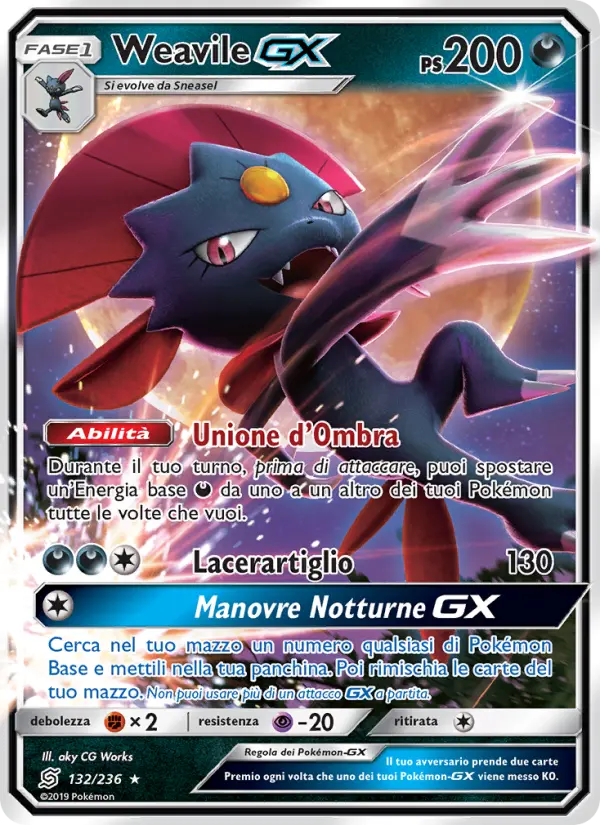 Weavile GX card image