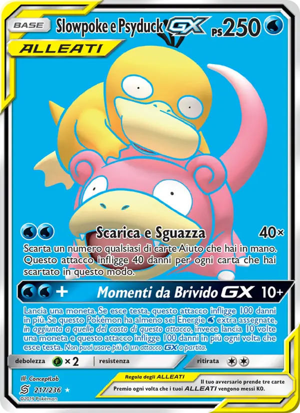 Slowpoke e Psyduck GX card image