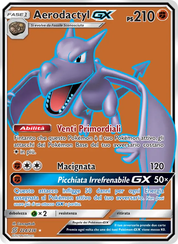 Aerodactyl GX card image