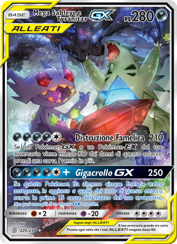 Mega Sableye e Tyranitar GX
