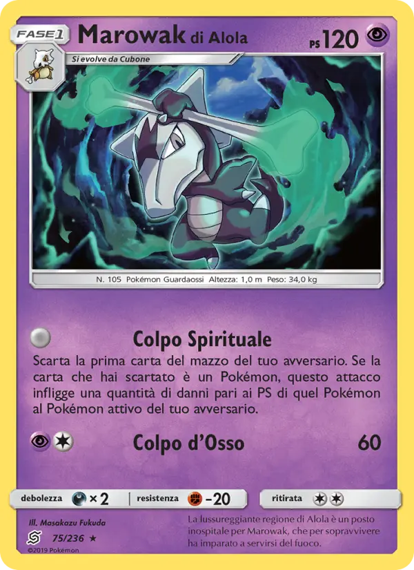 Marowak di Alola card image