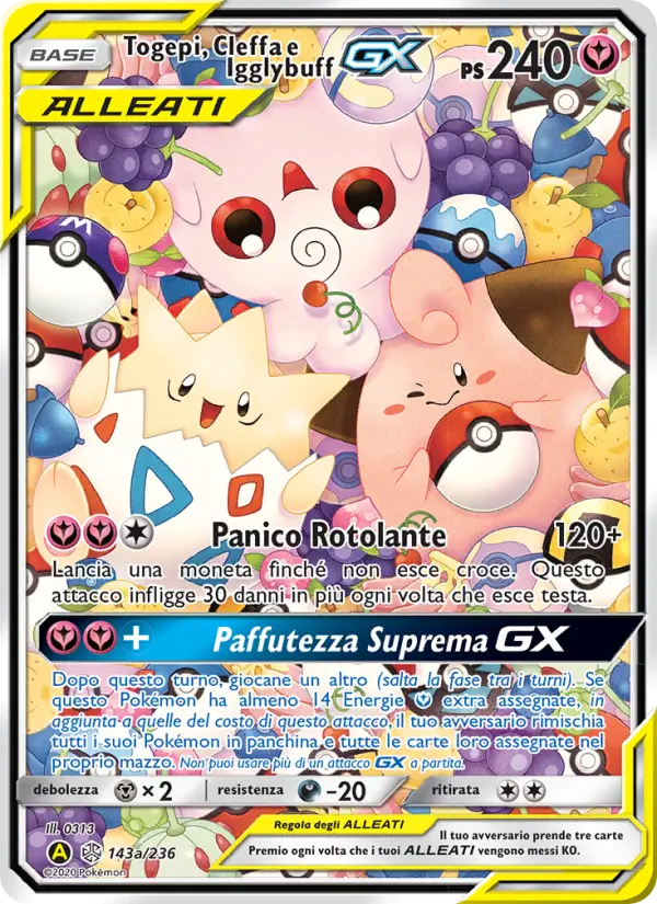 Togepi, Cleffa e Igglybuff GX card image