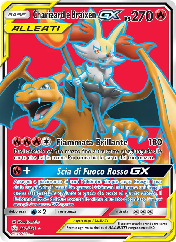 Charizard e Braixen GX card image