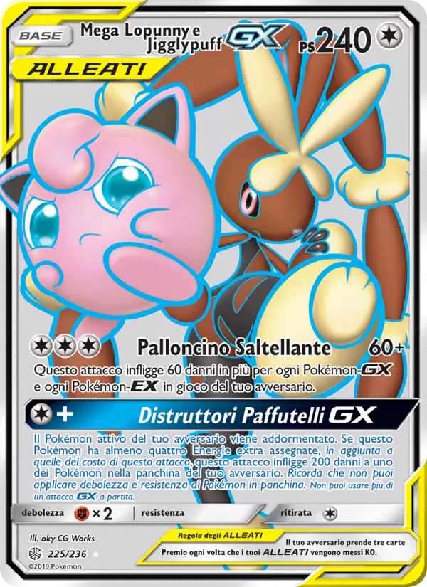 Mega Lopunny e Jigglypuff GX card image