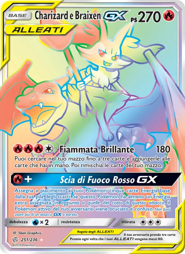 Charizard e Braixen GX card image