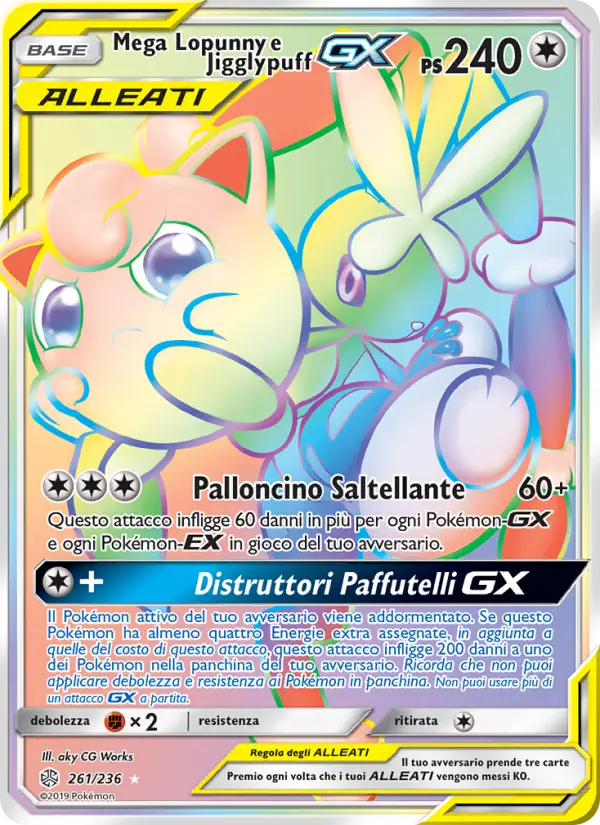 Mega Lopunny e Jigglypuff GX card image