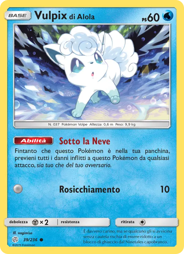 Vulpix di Alola card image