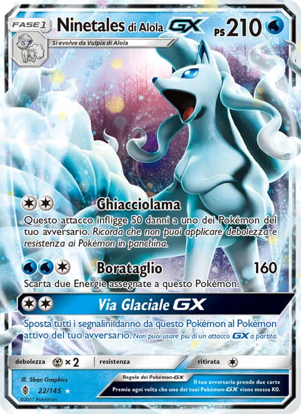 Ninetales di Alola GX card image
