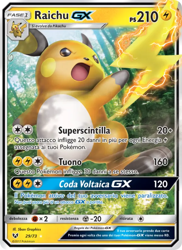 Raichu GX card image