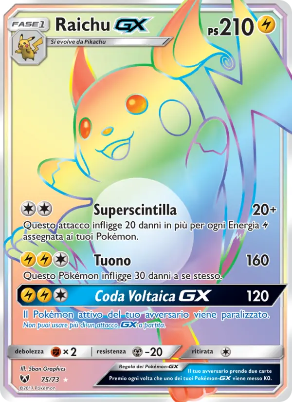 Raichu GX card image
