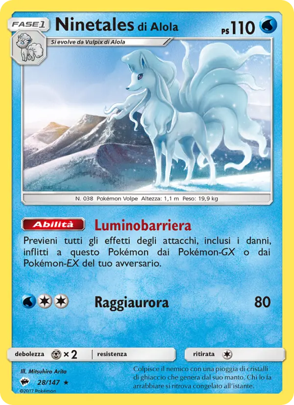 Ninetales di Alola card image