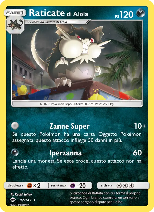Raticate di Alola card image