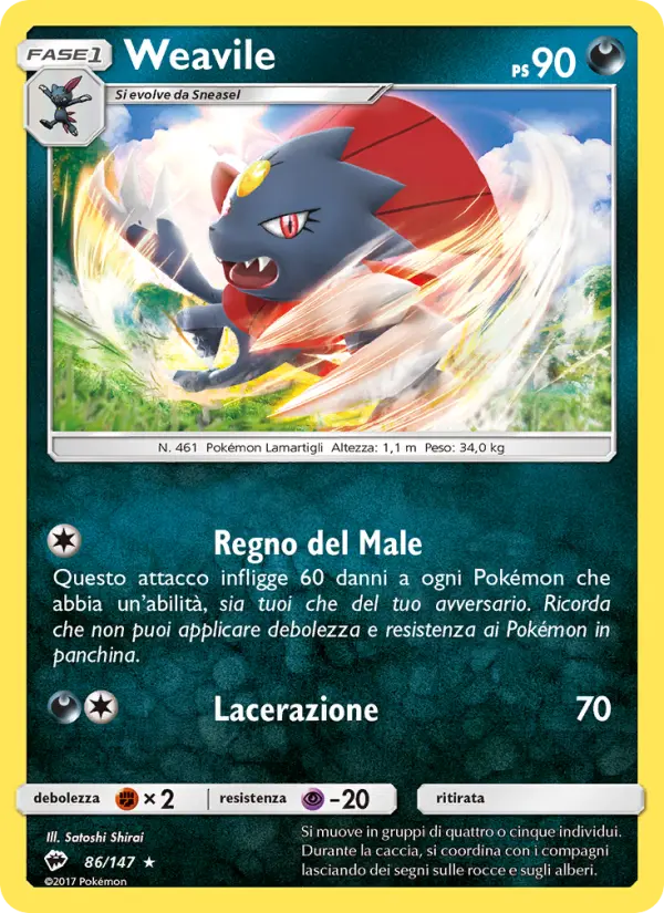 Weavile card image