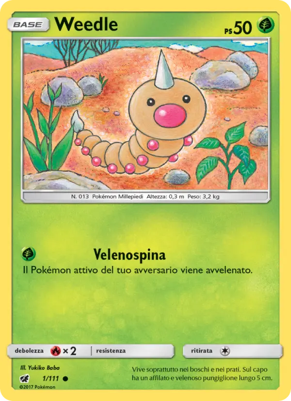 Weedle card image