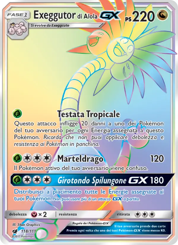 Exeggutor di Alola GX card image