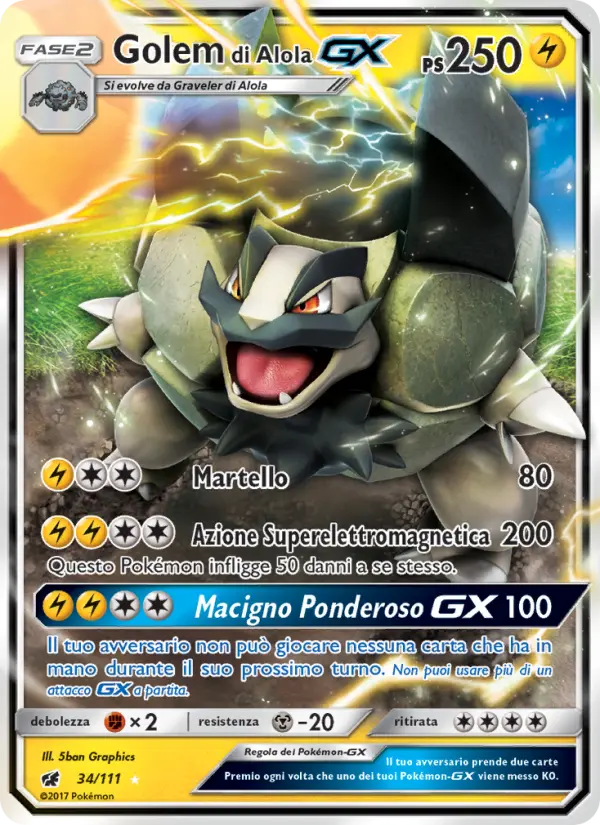 Golem di Alola GX card image