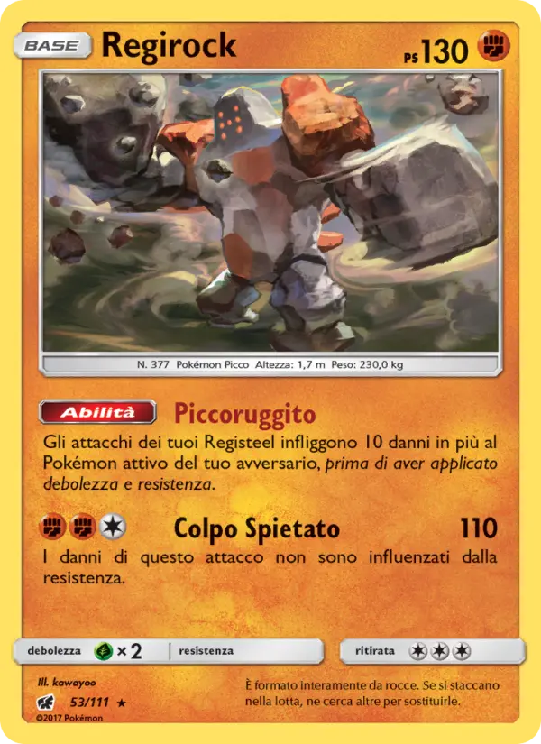 Regirock card image