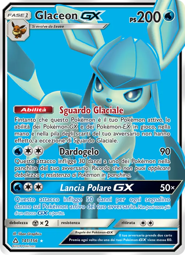 Glaceon GX card image