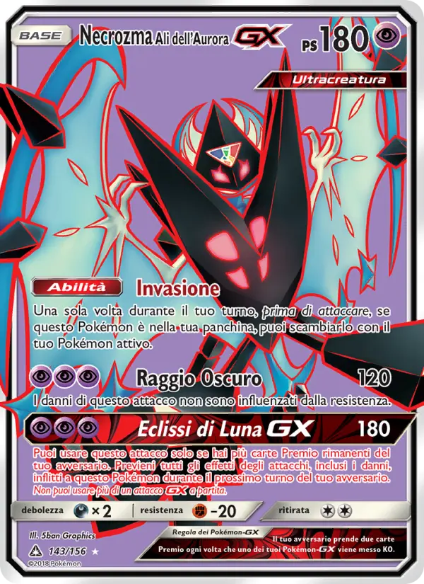 Necrozma Ali dell’Aurora GX card image