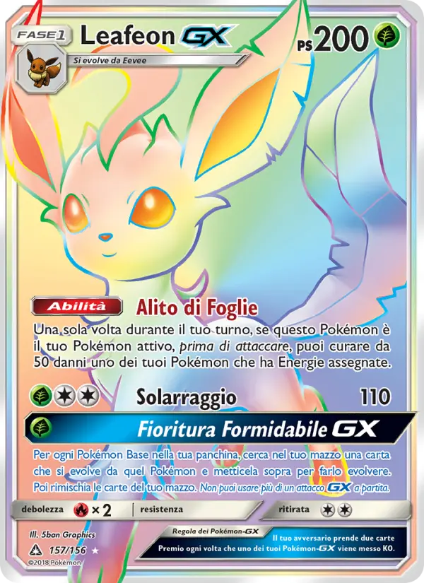 Leafeon GX card image