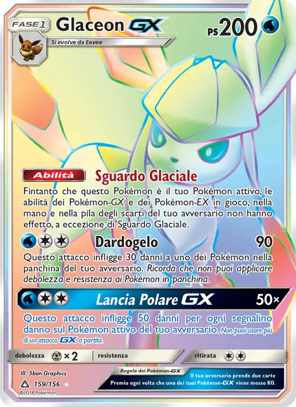 Glaceon GX card image