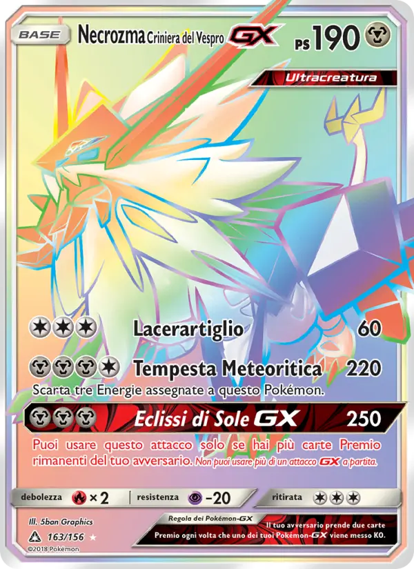 Necrozma Criniera del Vespro GX card image