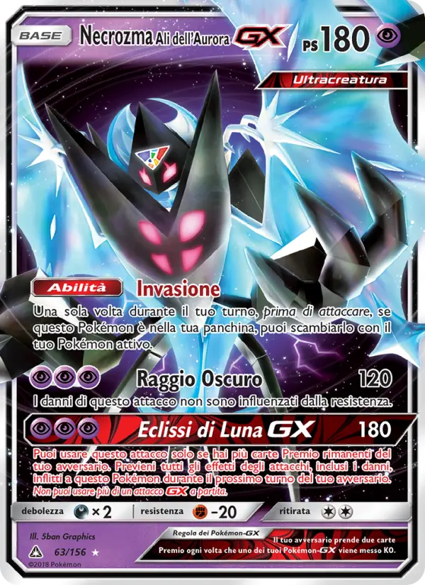 Necrozma Ali dell’Aurora GX card image