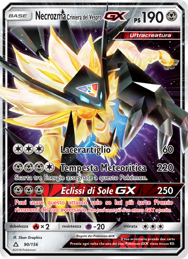 Necrozma Criniera del Vespro GX