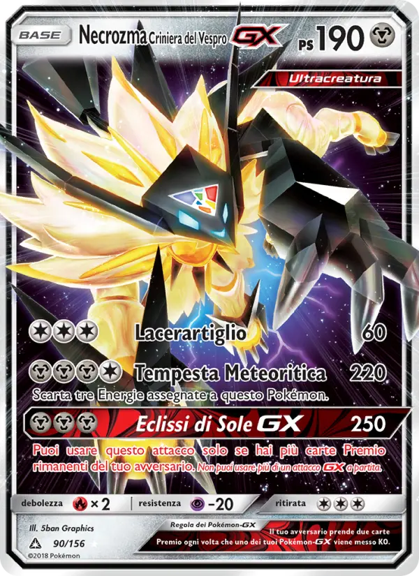 Necrozma Criniera del Vespro GX card image