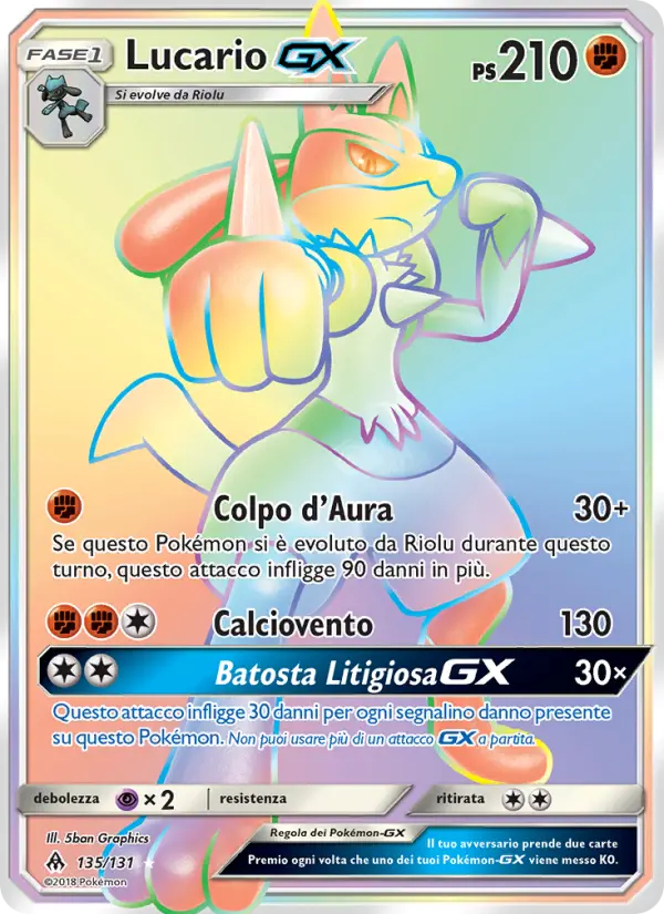 Lucario GX card image
