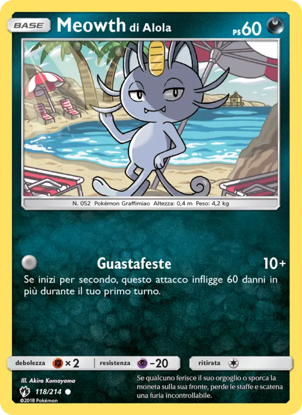 Meowth di Alola card image
