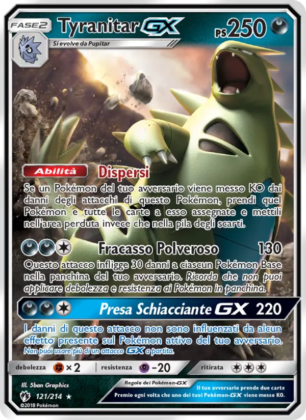 Tyranitar GX card image