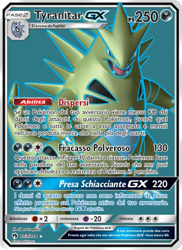 Tyranitar GX card image
