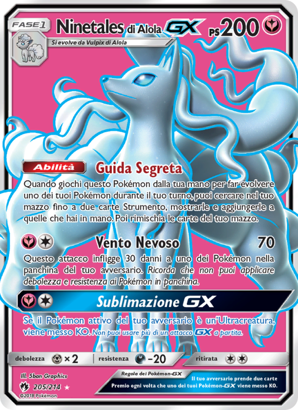 Ninetales di Alola GX